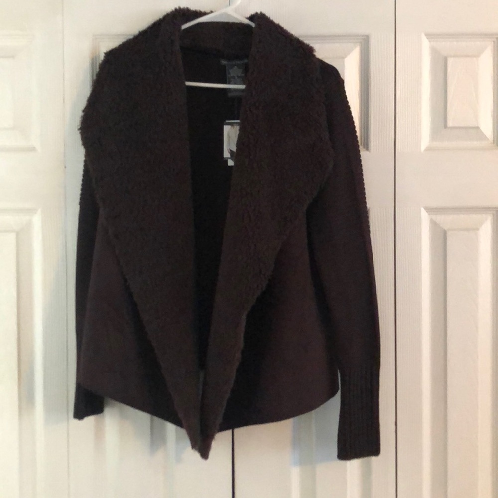 Faux Fur Cardigan